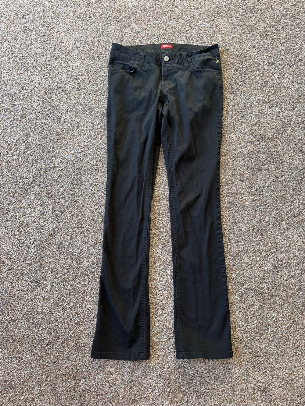 Dickies Women's Black Bootcut Flare Work Pants Y2K Size 1/25